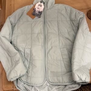 Avalanche Light Gray Puffer Jacket